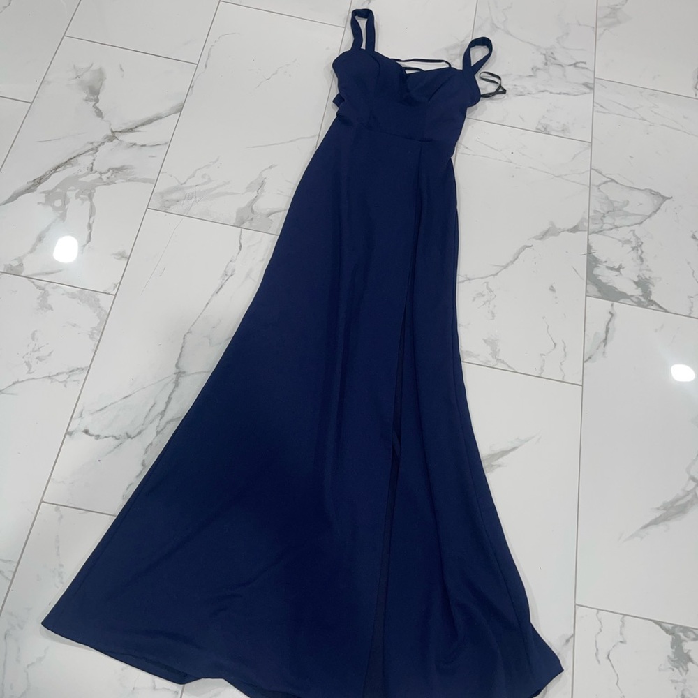 Windsor Blue Spaghetti Strap Maxi Sundress (NEVER WORN)